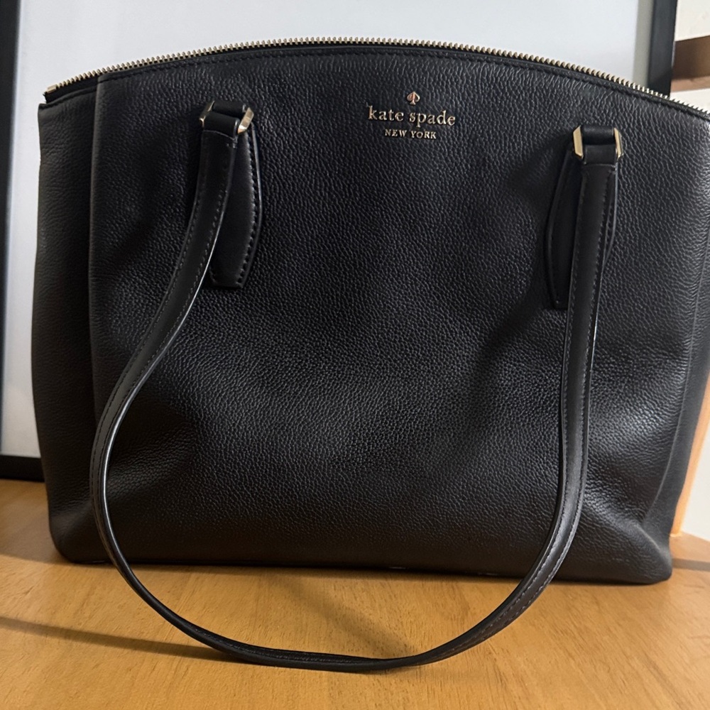 Kate Spade Elegant Black Leather Tote